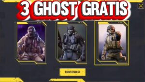 3 GHOST QUASE GRÁTIS VEJAM - CALL OF DUTY MOBILE