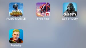 PUBG MOBILE - POWER ARMOR,Garena Free Fire,Call of Duty Mobile,Fortnite Battle Royale,CoD Mobile