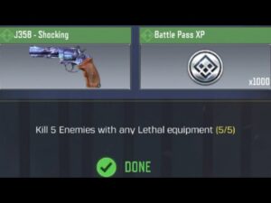 Call Of Duty Mobile Kill 5 Enemies with any Lethal equipment Task Complete