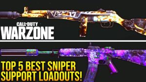 Call Of Duty WARZONE: TOP 5 BEST SNIPER SUPPORT LOADOUTS! (WARZONE Best Setups)