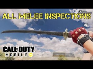 All Melee Weapons inspect Animation in COD Mobile | Call of Duty Mobile