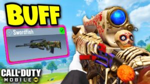 I FINALLY USED the BUFFED SWORDFISH! (BEST BURST GUN!) 😍| COD MOBILE | SOLO VS SQUADS