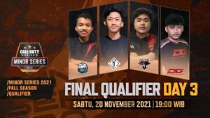 Minor Series 2021: Fall Season - Final Qualifier Day 3 | Garena Call of Duty®: Mobile