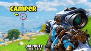 PARKER with SNIPER vs CAMPER on TALLEST BUILDING! | COD MOBILE | SOLO VS SQUADS
