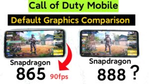 Snapdragon 888 vs Snapdragon 865 Call of Duty Default Graphics Comparison which is Best 😍😎😱