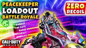 INSANE PEACEKEEPER LOADOUT FOR BATTLE ROYALE | Call Of Duty Mobile | NO RECOIL PEACEKEEPER MK2 BUILD