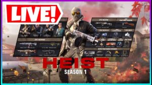 *NEW* SEASON 1 HEIST BATTLE PASS IS HERE! | CALL OF DUTY MOBILE BATTLE ROYALE LIVE!