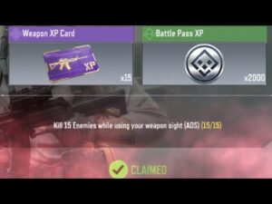 Call Of Duty Mobile Kill 15 Enemies while using your sight (ADS)  Task Complete