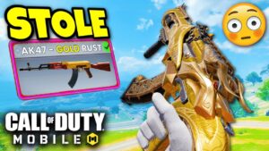 I STOLE this EPIC GOLD AK47 that I DIDN'T KNOW EXISTED!! | COD MOBILE