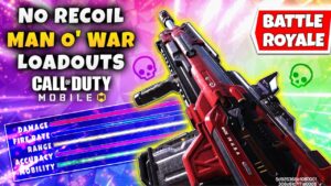 NO RECOIL MAN-O-WAR LOADOUTS FOR BATTLE ROYALE | Call Of Duty Mobile | BEST Man-O-War Gunsmith Build