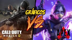 DIFERENÇA DOS GRÁFICOS APEX LEGENDS X CALL OF DUTY MOBILE!!!