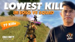 LOWEST KILL IN SOLO VS SQUAD| CALL OF DUTY MOBILE