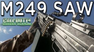 M249 SAW on Call of Duty Modern Warfare Remastered PS5 Gameplay