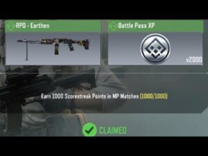 Call Of Duty Mobile Earn 1000 Scorestreak Points in MP Matches Task Complete