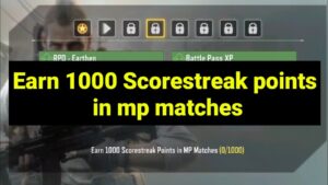 Call Of Duty Mobile Earn 1000 Scorestreak points in mp matches