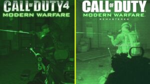 Call of Duty Modern Warfare Remastered vs Original  - Blackout - Full Screen Side-by-Side