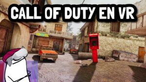 Jugando Call of Duty en realidad virtual.