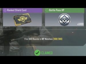 Call Of Duty Mobile Fire 300 Rounds in MP Matches Task Complete