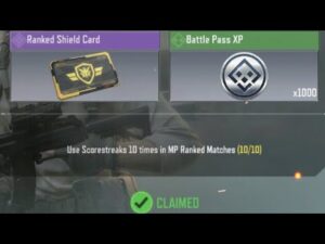 Call Of Duty Mobile Use Scorestreaks 10 times in MP Ranked Matches Task Complete