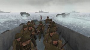 Call of Duty 2 Frontline - D-Day - "Your Finest Hour" (MOH Frontline Remade in COD2)