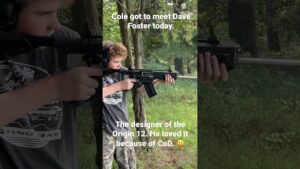 Cole shooting the Origin 12 of Call of Duty fame.