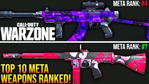 WARZONE: New TOP 10 BEST META LOADOUTS Ranked! (WARZONE Best Weapons)