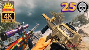 Warzone Solo Win Gameplay 25 Kill ZRG Lapa (No Commentary)