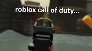 i played roblox call of duty...