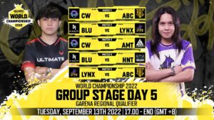 Call of Duty: Mobile World Championship 2022 - Stage 4 Garena Qualifier Group Stage Day 5