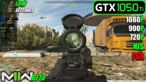 GTX 1050 Ti | Call Of Duty Modern Warfare 2 BETA - Low - 1080p, 900p, 720p + FSR, NIS