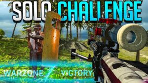 Shield & Sniper ONLY Loadout SOLOS Challenge in Warzone  ( Call of Duty )