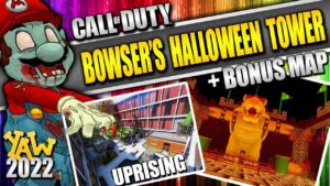 Bowser's Halloween Tower Zombies & Uprising Map (Call of Duty Black Ops Zombies)