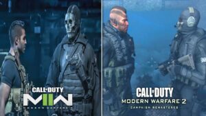 Ghost and Soap Mactavish - Best Scenes Comparison in both Call Of Duty: Modern Warfare 2 Games...