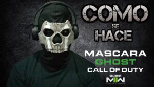 Máscara Simon "Ghost" Riley - Call of Duty Modern Warfare 2 - Goma Eva - DIY