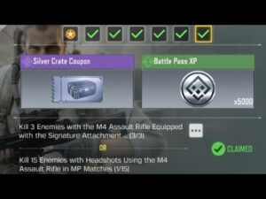 Call Of Duty Mobile Kill 3 Enemies with the M4 Assault Rifle Equipped with the Signature Attachment