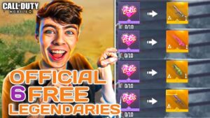 *New* 🥵 Top 6 Official Free LEGENDARIES in Call of Duty mobile History ....