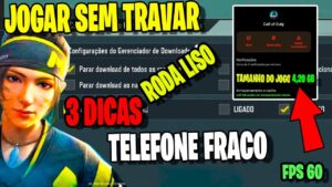 COMO JOGAR CALL OF DUTY MOBILE LISO EM TELEFONES FRACOS SEM TRAVAR #codashop