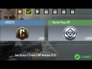 Call Of Duty Mobile Use Sprays 5 Times in MP Matches Task Complete