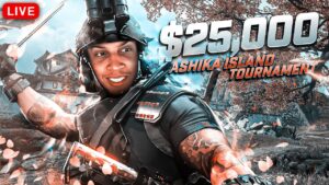 🔴 LIVE - $25,000 ASHIKA ISLAND KILL RACE TOURNAMENT! #BakaBrawl (Call of Duty Warzone 2)