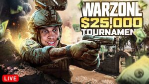 🔴 LIVE - $25,000 CALL OF DUTY WARZONE TOURNAMENT! (5/6)