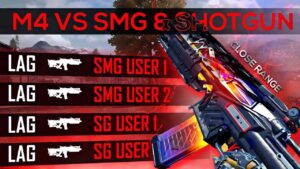 countering shotguns and smg players with M4 call of duty mobile battle royal 6 fingers handcam #codm