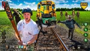 CALL OF DUTY ZOMBIES IRL! (24 Hour ZOMBIE TRAIN Survival)