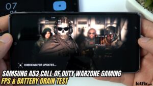 Samsung Galaxy A53 Call of Duty Wazone Gaming test