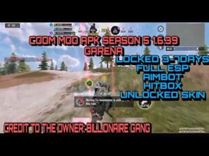 CALL OF DUTY MOBILE MOD MENU APK SEASON 5 | 1.6.39 | FULL ESP | UNLOCKED SKIN | AIMBOT | GARENA
