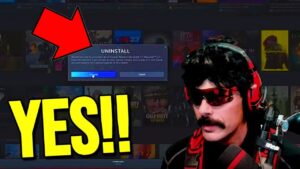 Dr Disrespect Uninstalls MW2 to Support Nickmercs