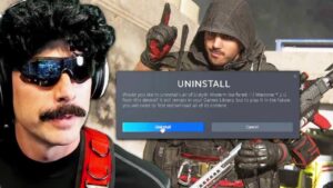 DrDisrespect UNINSTALLED Call of Duty for Nickmercs!