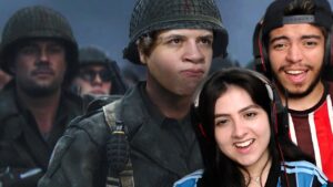 (Games EduUu) SÓ BALA NO DIA D! - Call of Duty WW2 | REACT