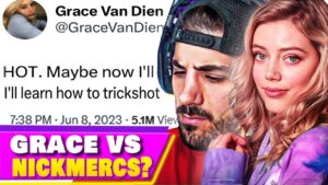 Grace Van Dien on Nickmercs Skin Removed in CoD
