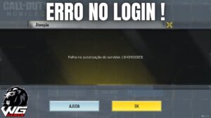 FALHA NA AUTORIZAÇÃO DO SERVIDOR D4D100023 ( ERRO DE LOGIN ) Call Of Duty Mobile