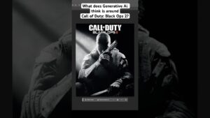 Photoshop Ai completes: Call of Duty: Black Ops 2 Cover Art [Generative Fill] - Spot the Easter Egg